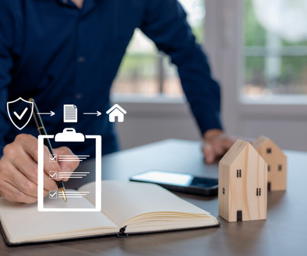 A man taking mortgage loan, signing papers - mortgage rates for home in coral springs