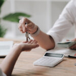 mortgage lender with client